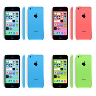 12 Pcs – Apple iPhone 5C – Refurbished (GRADE C – Unlocked) – Models: ME597LL/A, ME555LL/A, MGFE2LL/A, MF158LL/A – Smartphones