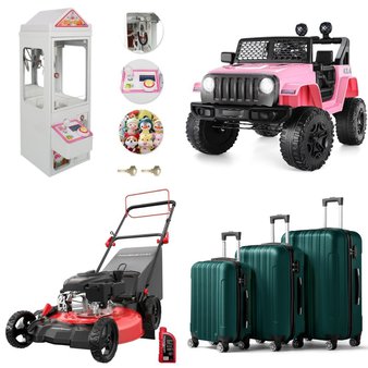 Pallet – 7 Pcs – Luggage, Unsorted, Vehicles, Game Room – Customer Returns – Funcid, JORUGUNA, PowerSmart, Sunnydaze Decor