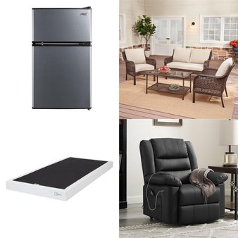 Flash Sale! 2 Pallets – 14 Pcs – Refrigerators, Covers, Mattress Pads & Toppers, Living Room, Patio – Overstock – Arctic King, Mainstays