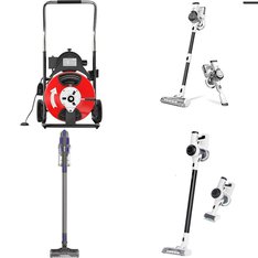 Pallet - 22 Pcs - Vacuums, Freezers - Damaged / Missing Parts / Tested NOT WORKING - Tineco, Hoover, HISENSE, VEVORbrand