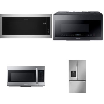 4 Pcs – Microwaves – New – Samsung, WHIRLPOOL, LG