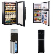 12 Pallets - 106 Pcs - Bar Refrigerators & Water Coolers, Freezers, Humidifiers / De-Humidifiers, Refrigerators - Customer Returns - HISENSE, Primo Water, Galanz, Primo International