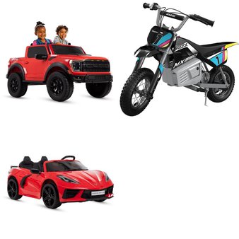 Pallet – 3 Pcs – Vehicles – Customer Returns – Huffy, Razor
