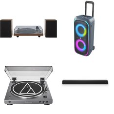 Pallet - 22 Pcs - Speakers, Portable Speakers, Accessories, CD Players, Turntables - Customer Returns - onn., Audio-Technica, VIZIO, Onn