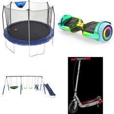 Pallet – 16 Pcs – Powered, Game Room, Unsorted, Outdoor Play – Customer Returns – MD Sports, Razor, Jetson, Skywalker Trampolines
