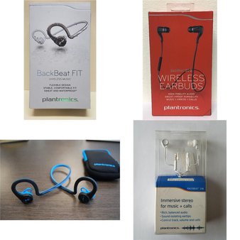 27 Pcs – Plantronics Headphones & Portable Speakers – Tested Not Working – Models: 207700-60, 88600-60, Backbeat 216, 200450-01