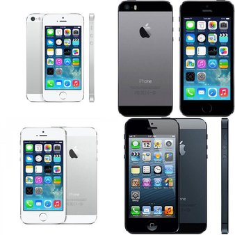 CLEARANCE! 5 Pcs – Apple iPhones – Refurbished (GRADE A, GRADE C – Unlocked) – Models: ME342LL/A, ME341LL/A, MD650LL/A, ME351LL/A