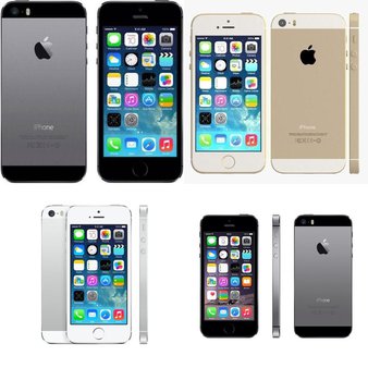 20 Pcs – Apple iPhone 5S – Refurbished (GRADE A – Unlocked) – Models: ME296C/A – T, ME297LL/A – B, ME298C/A – T, ME296LL/A – R