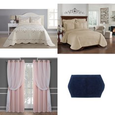 6 Pallets - 1518 Pcs - Curtains & Window Coverings, Bath, Sheets, Pillowcases & Bed Skirts, Decor - Mixed Conditions - Sun Zero, HOME EXPRESSIONS, Madison Park, Eclipse