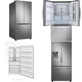 4 Pcs – Refrigerators – New – Samsung, Frigidaire, LG