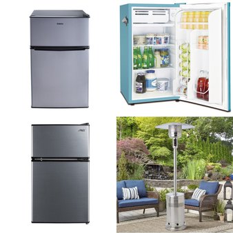 Pallet – 9 Pcs – Bar Refrigerators & Water Coolers, Refrigerators, Heaters – Customer Returns – Primo, Frigidaire, Great Value, Mainstays