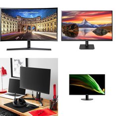 Pallet – 22 Pcs – Monitors – Customer Returns – Onn, LG, ACER, Samsung