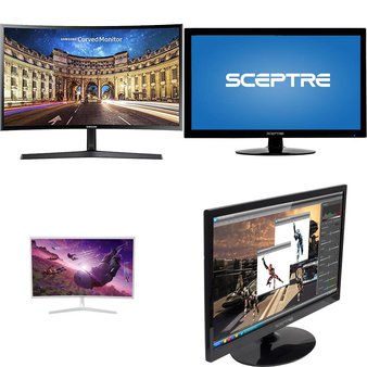 CLEARANCE! 6 Pcs – Computer Monitors – Tested NOT WORKING – Samsung, SCEPTRE