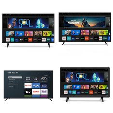 90 Pcs - LED/LCD TVs - Refurbished (GRADE A, GRADE B) - VIZIO, Samsung, Onn, TCL