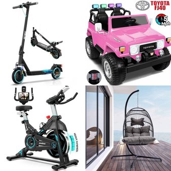 Pallet – 8 Pcs – Vehicles, Exercise & Fitness, Patio, Powered – Customer Returns – POOBOO, Zimtown, Funcid, NICESOUL
