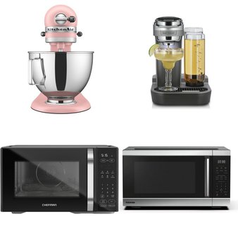 Flash Sale! 3 Pallets – 80 Pcs – Single Cup Brewers, Microwaves, Kitchen & Dining, Deep Fryers – Overstock – Keurig, Presto, Hamilton Beach, Lasko