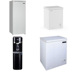Pallet - 5 Pcs - Freezers, Bar Refrigerators & Water Coolers - Customer Returns - Thomson, Great Value, Primo, HISENSE