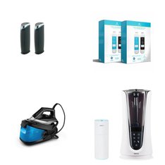 Pallet – 12 Pcs – Humidifiers / De-Humidifiers, Laundry, Kitchen & Dining, Accessories – Customer Returns – HoMedics, Germ Guardian, Rowenta, Dash