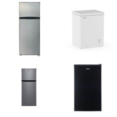 Pallet - 6 Pcs - Refrigerators, Freezers - Customer Returns - Galanz, HISENSE, Frigidaire