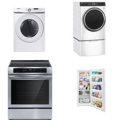 4 Pcs - Laundry - Open Box Like New, Like New - Frigidaire, Samsung, GE