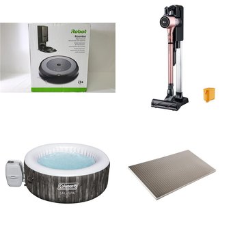 CLEARANCE! 3 Pallets – 39 Pcs – Vacuums, Bar Refrigerators & Water Coolers, Camping & Hiking, Kitchen & Dining – Customer Returns – Hart, Wyze, Tineco, Igloo