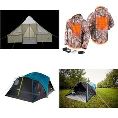 Pallet - 29 Pcs - Camping & Hiking, Fishing & Wildlife, Jackets & Outerwear, Hunting - Customer Returns - Coleman, Frogg Toggs, Hart, Dreme Corp