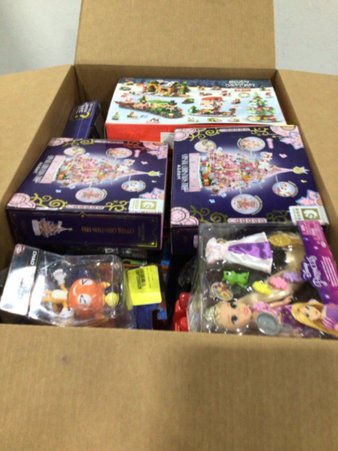 1 Parcel Box – 34 Pcs – Boardgames, Puzzles & Building Blocks, Action Figures, Dolls – NEW/SEALED Products – Walmart