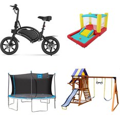 Pallet - 7 Pcs - Outdoor Play, Powered, Pretend & Dress-Up, Cycling & Bicycles - Customer Returns - Play Day, Sportspower, Bounceland, Razor