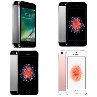 35 Pcs – Apple iPhone SE – Refurbished (GRADE A – Unlocked) – Models: MP822VC/A, MLLN2VC/A – T, MLLW2LL/A – R, MLY22LL/A – R