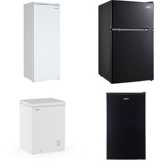 Pallet – 8 Pcs – Refrigerators, Freezers – Customer Returns – Galanz, Arctic King, HISENSE, RCA