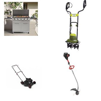 Pallet – 7 Pcs – Mowers, Trimmers & Edgers, Grills & Outdoor Cooking, Other – Customer Returns – Hyper Tough, Mm, Snow Joe