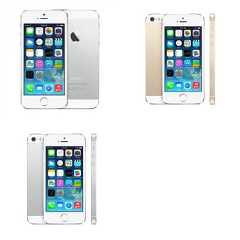 10 Pcs – Apple iPhone 5S – Refurbished (GRADE C – Unlocked) – Models: ME372LL/A, ME342LL/A, ME343LL/A – Smartphones