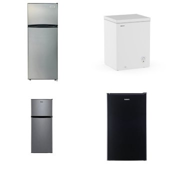 Pallet – 6 Pcs – Refrigerators, Freezers – Customer Returns – Galanz, HISENSE, Frigidaire