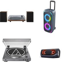 Pallet - 27 Pcs - Portable Speakers, Speakers, CD Players, Turntables, Accessories - Customer Returns - onn., Victrola, Onn, Audio-Technica