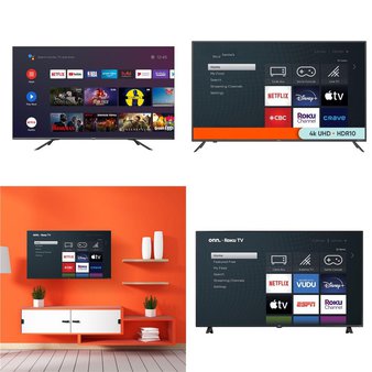 1 Pallet – 11 Pcs – TVs – Tested Not Working (Cracked Display) – Onn, onn., Samsung, HISENSE