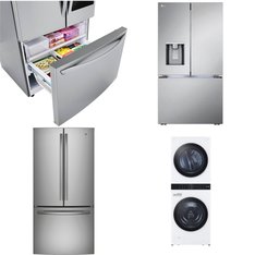 4 Pcs - Refrigerators - Open Box Like New - LG, GE