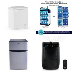 Pallet - 15 Pcs - Humidifiers / De-Humidifiers, Bar Refrigerators & Water Coolers, Freezers, Ice Makers - Customer Returns - HoMedics, Galanz, HISENSE, Primo International