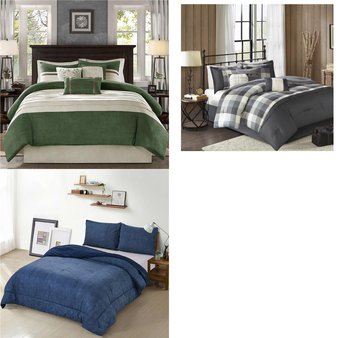 Pallet – 11 Pcs – Comforters and Duvets – Like New – Private Label Home Goods, Madison Park, Home Essence, Chaps
