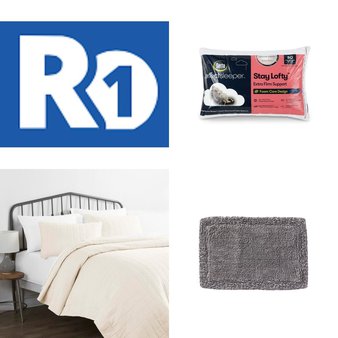 Pallet – 23 Pcs – Pillows, Blankets, Throws & Quilts, Bath – Mixed Conditions – Unmanifested Bedding, Serta, ienjoy Home, Saturday Knight