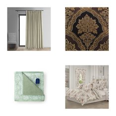 6 Pallets - 1443 Pcs - Rugs & Mats, Curtains & Window Coverings, Sheets, Pillowcases & Bed Skirts, Bedding Sets - Mixed Conditions - Unmanifested Home, Window, and Rugs, Madison Park, Regal Home Collections, Inc., Eclipse