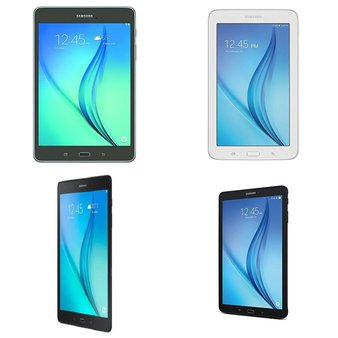 17 Pcs – Samsung Galaxy Tablets – Refurbished (GRADE C) – Models: SM-T350NZAAXAR, SM-T280NZKAXAR, SM-T113NDWAXAR, SM-T280NZKRXAR