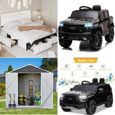 Pallet – 15 Pcs – Vehicles, Bedroom, Other, Exercise & Fitness – Customer Returns – Homfa, Funcid, UHOMEPRO, UBesGoo