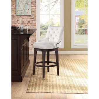 10 Pcs – Tufted Barstool 384-18B-6-01 Callie Adjustable Barstool – New – Retail Ready