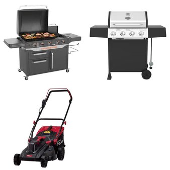 Pallet – 3 Pcs – Grills & Outdoor Cooking, Mowers – Customer Returns – Expert Grill, North Atlantic Imports, Hyper Tough