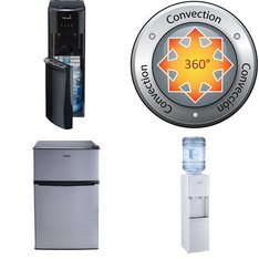 Pallet - 8 Pcs - Bar Refrigerators & Water Coolers, Freezers, Heaters - Customer Returns - Primo Water, HISENSE, Galanz, Dyna-Glo