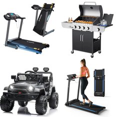 Pallet - 8 Pcs - Exercise & Fitness, Unsorted, Vehicles, Grills & Outdoor Cooking - Customer Returns - Funtok, GEARSTONE, Hikiddo, MaxKare