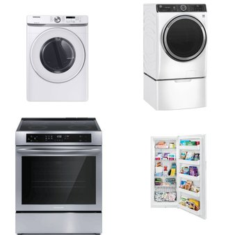 4 Pcs – Laundry – Open Box Like New, Like New – Frigidaire, Samsung, GE