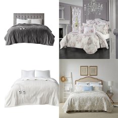 Pallet - 43 Pcs - Pillows and Blankets - Mixed Conditions - Private Label Home Goods, Royal Court, Serta, SensorPEDIC