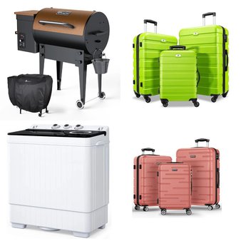 Pallet – 13 Pcs – Luggage, Grills & Outdoor Cooking, Bedroom, Kitchen & Dining – Customer Returns – Zimtown, KingChii, QFTIME, Bruntmor