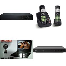 Pallet - 171 Pcs - DVD & Blu-ray Players, Cordless / Corded Phones, Other, In Ear Headphones - Customer Returns - SYLVANIA, VTECH, JBL, iTime